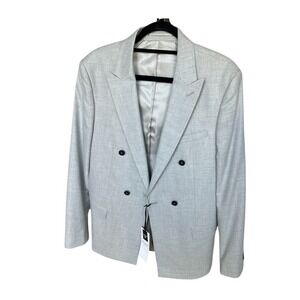 River Island London Gray Blazer Unisex Size 38R/97R
